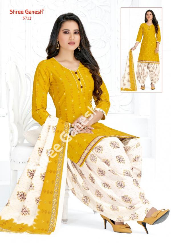 Shree Ganesh Panchi Vol-7 Cotton Patiyala Designer Dress Material